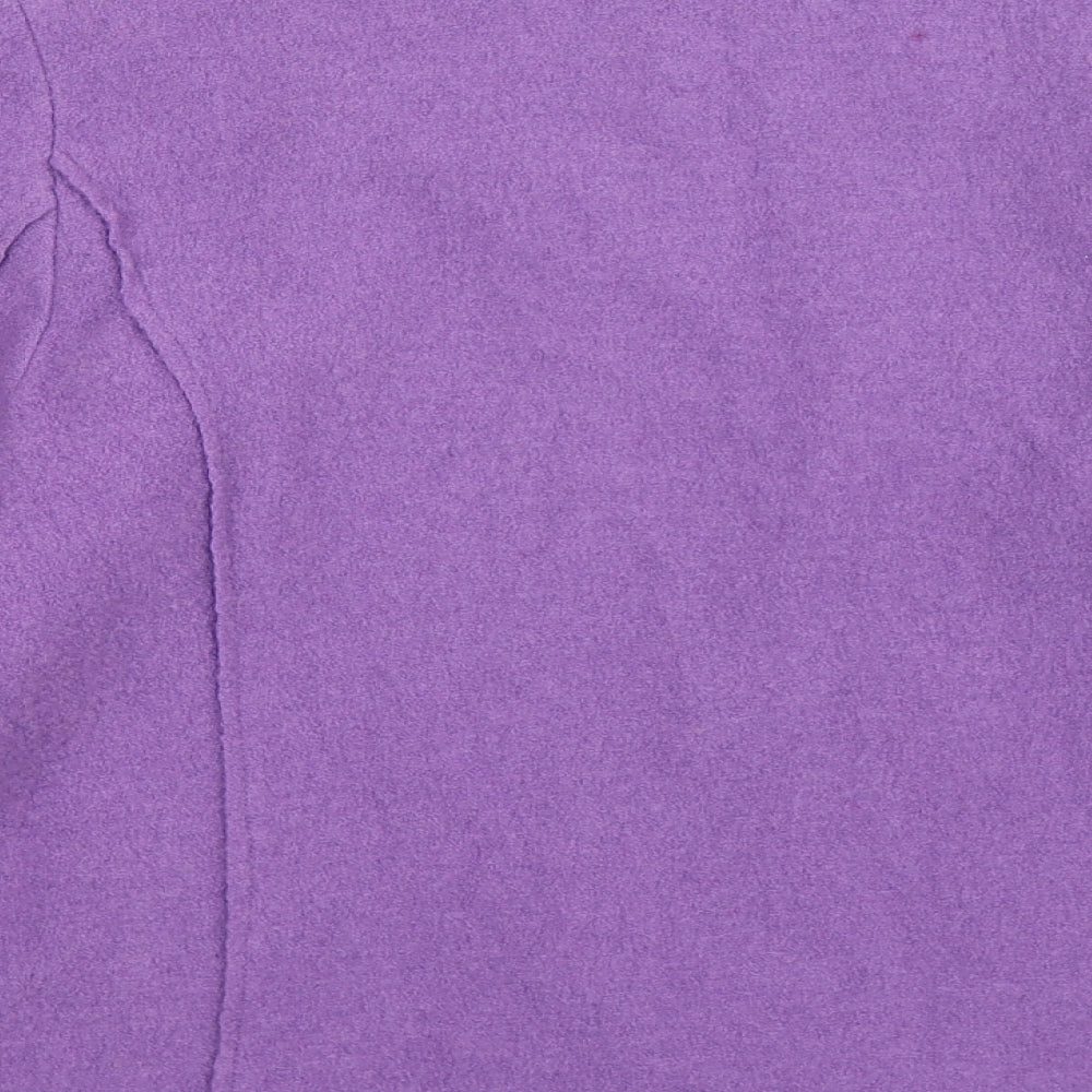 Preworn Womens Purple  Fleece Jacket  Size 14