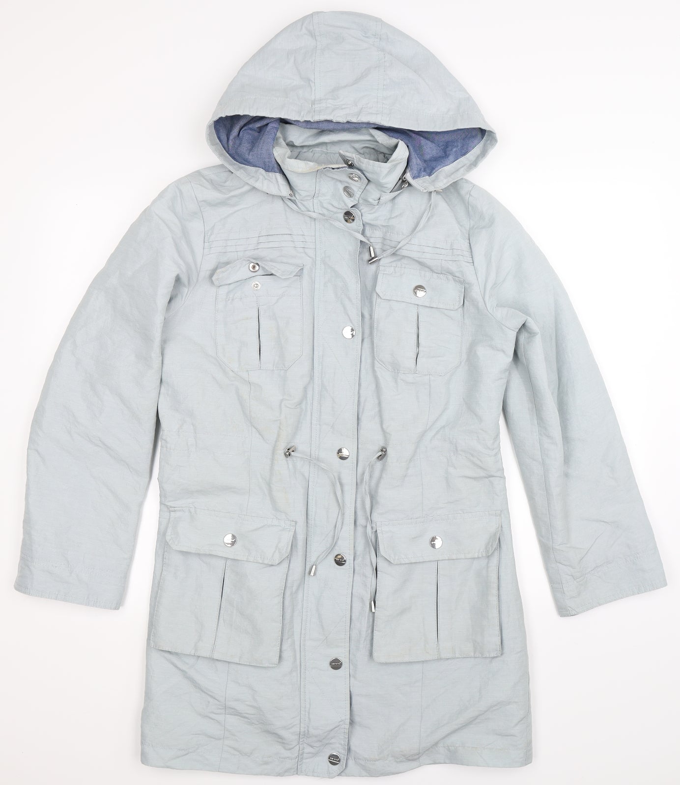 Per Una Womens Grey   Parka Coat Size 10