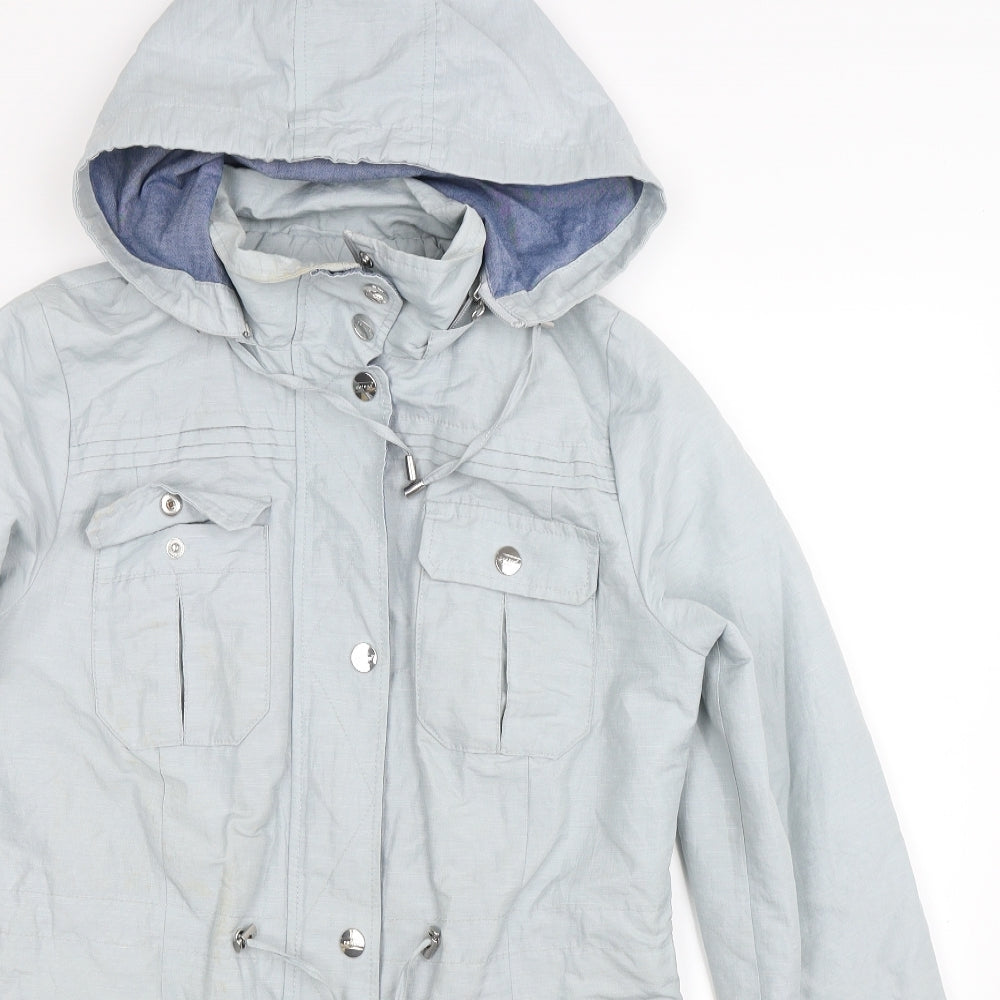 Per Una Womens Grey   Parka Coat Size 10