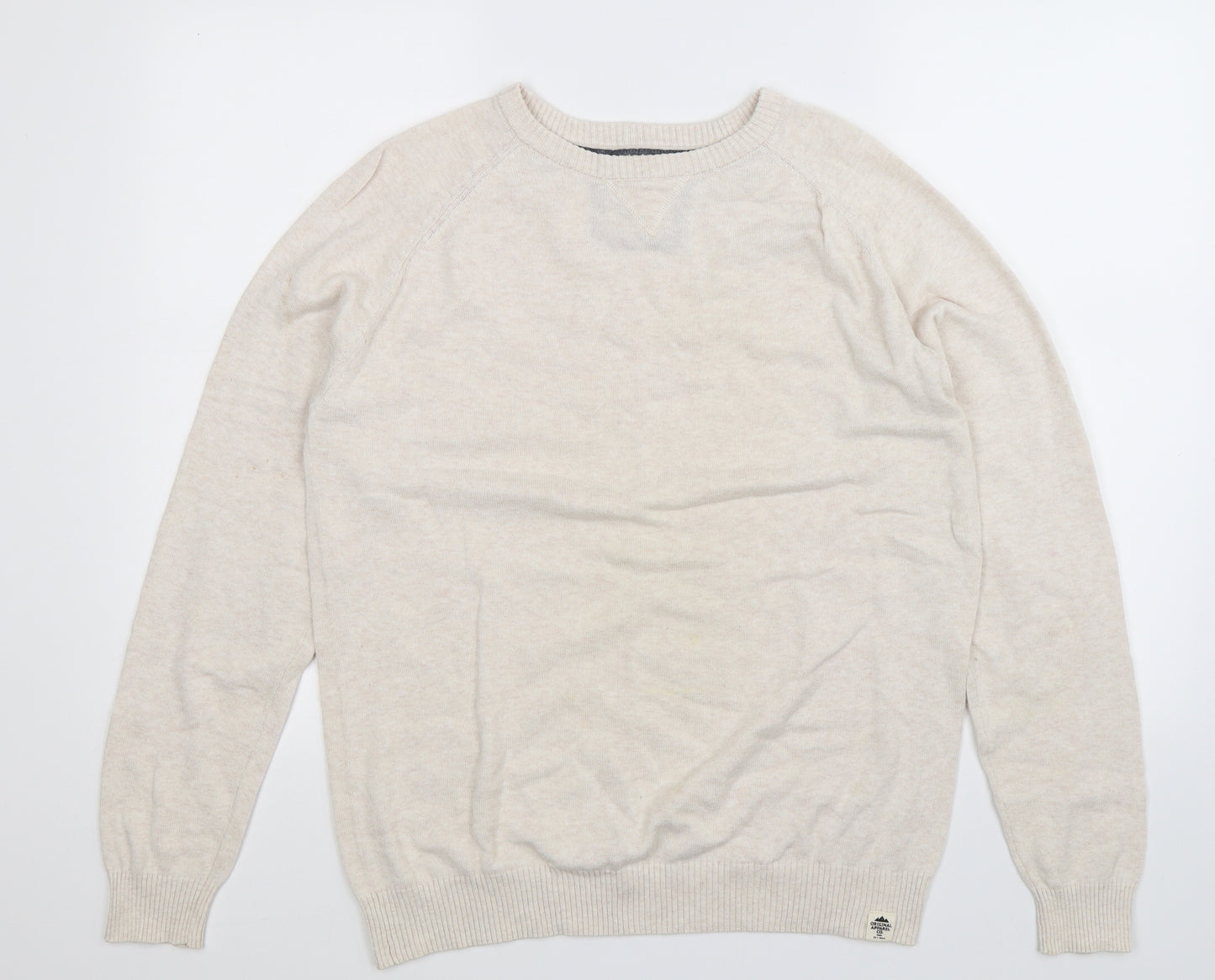 Cedar Wood State Mens Beige  Knit Pullover Jumper Size M