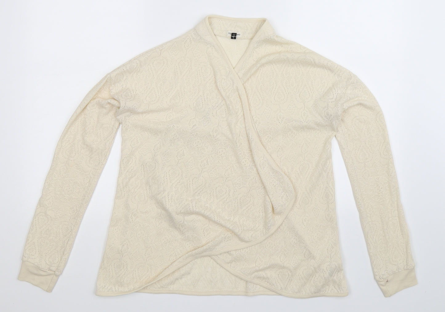 River Island Womens Beige  Knit Cardigan Jumper Size 8