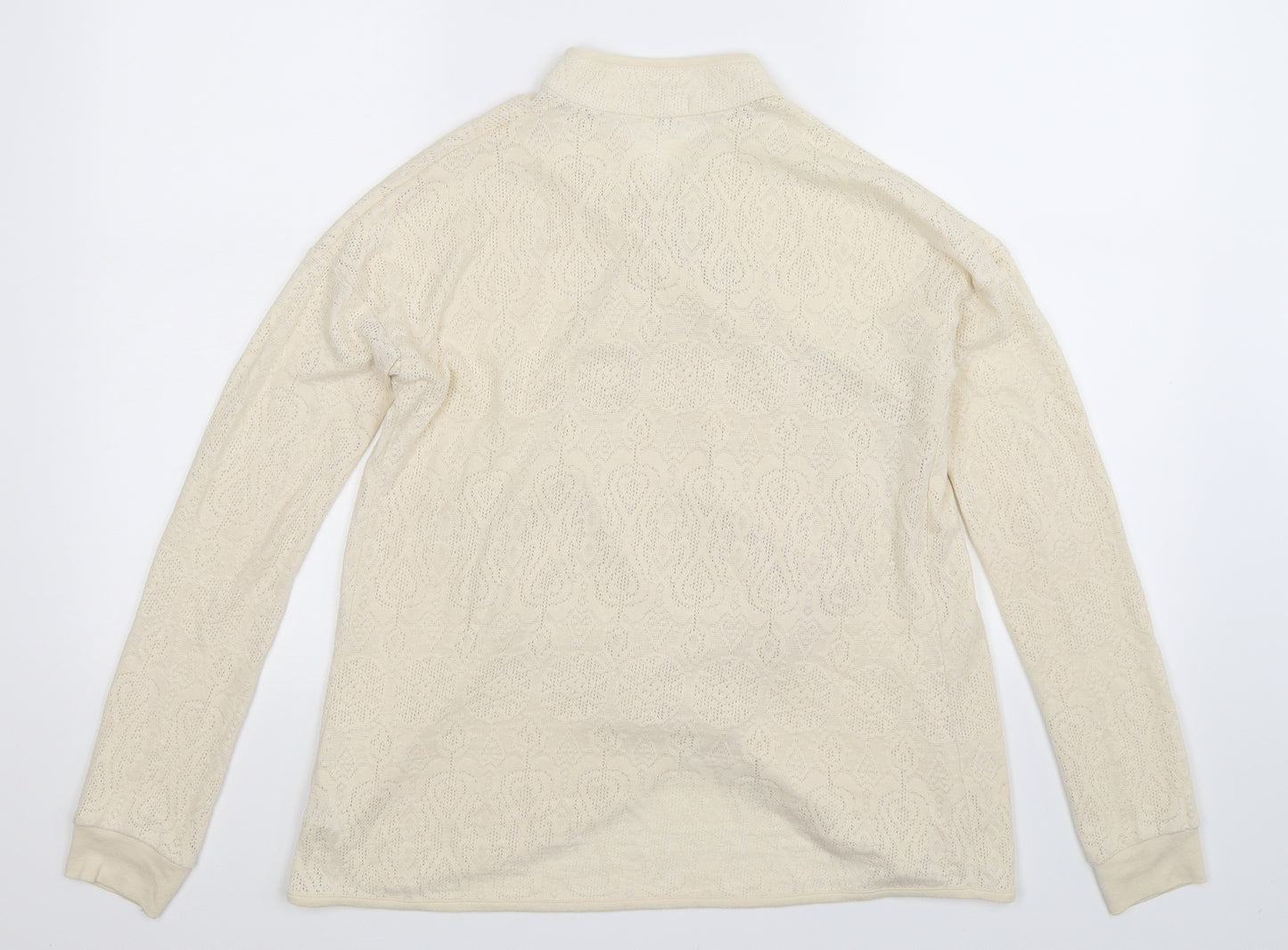 River Island Womens Beige  Knit Cardigan Jumper Size 8