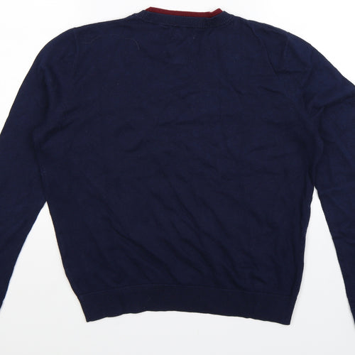 Cape Daisy Womens Blue  Knit Pullover Jumper Size 8