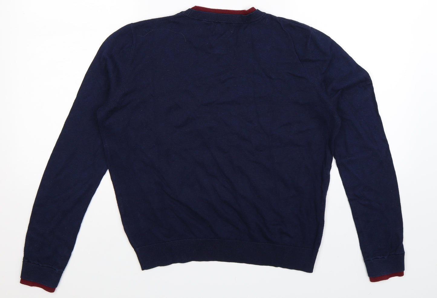 Cape Daisy Womens Blue  Knit Pullover Jumper Size 8