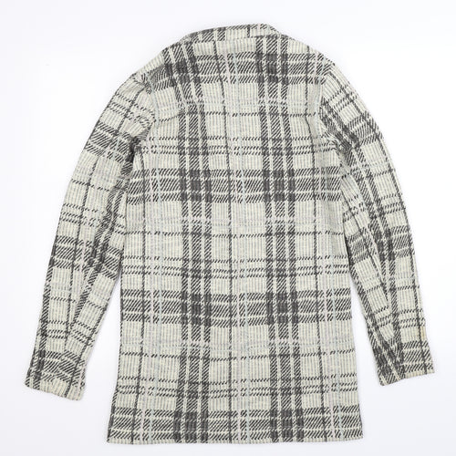 New Look Womens Beige Check  Cardigan Jumper Size 8