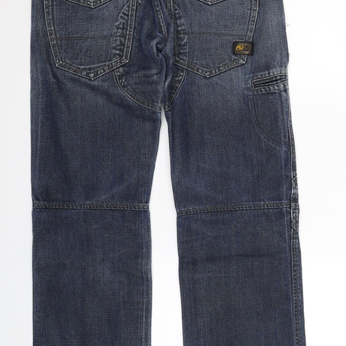 Daniel Lei Mens Blue  Denim Bootcut Jeans Size 32 L31 in