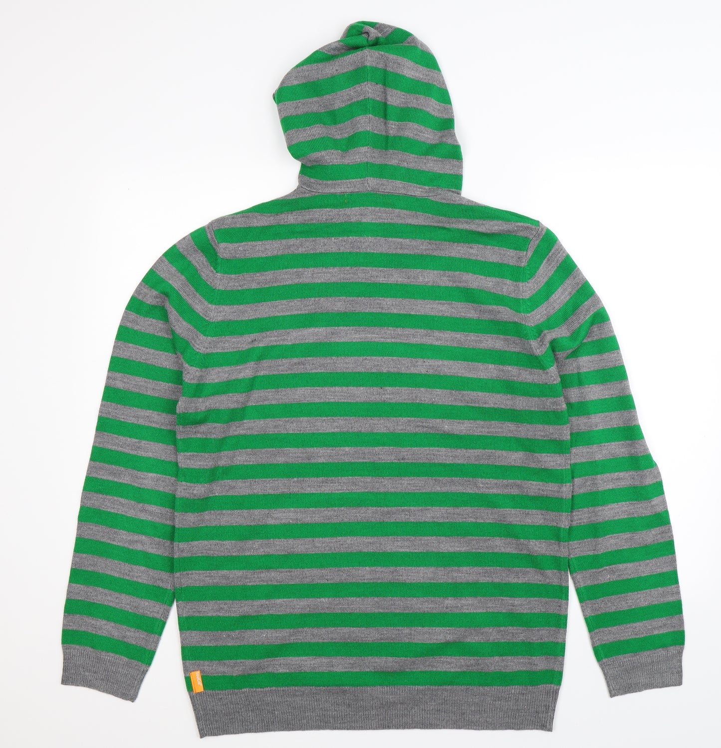 SoulCal&Co Mens Multicoloured Striped Knit Pullover Jumper Size L