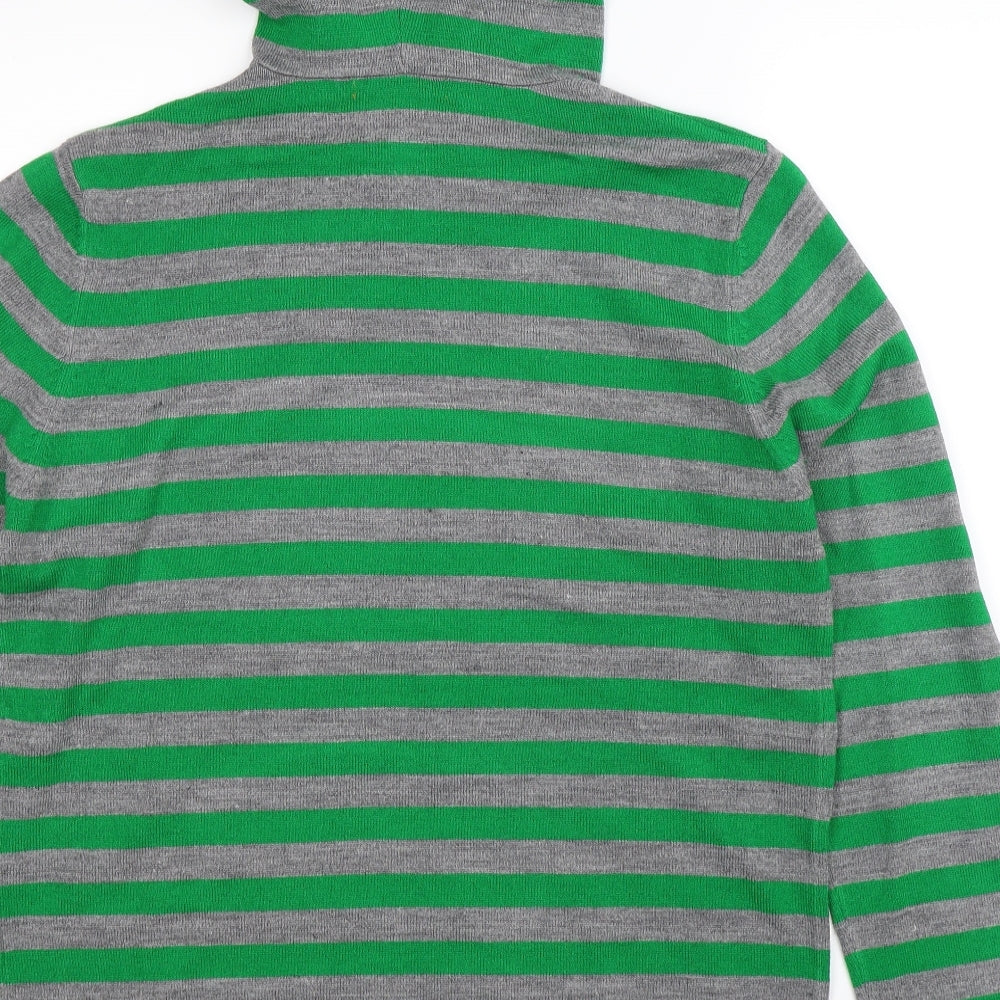 SoulCal&Co Mens Multicoloured Striped Knit Pullover Jumper Size L