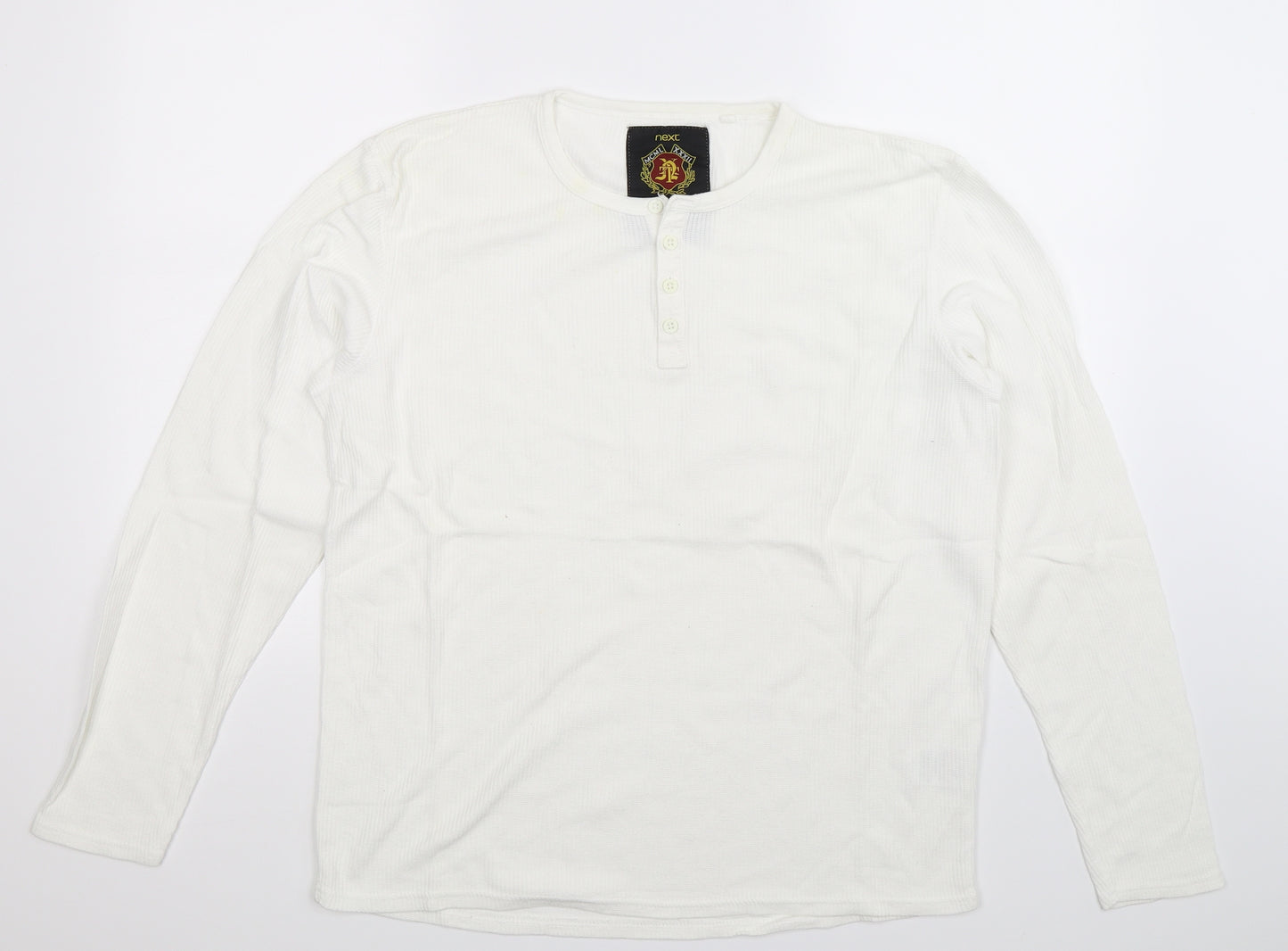 NEXT Mens White    T-Shirt Size L