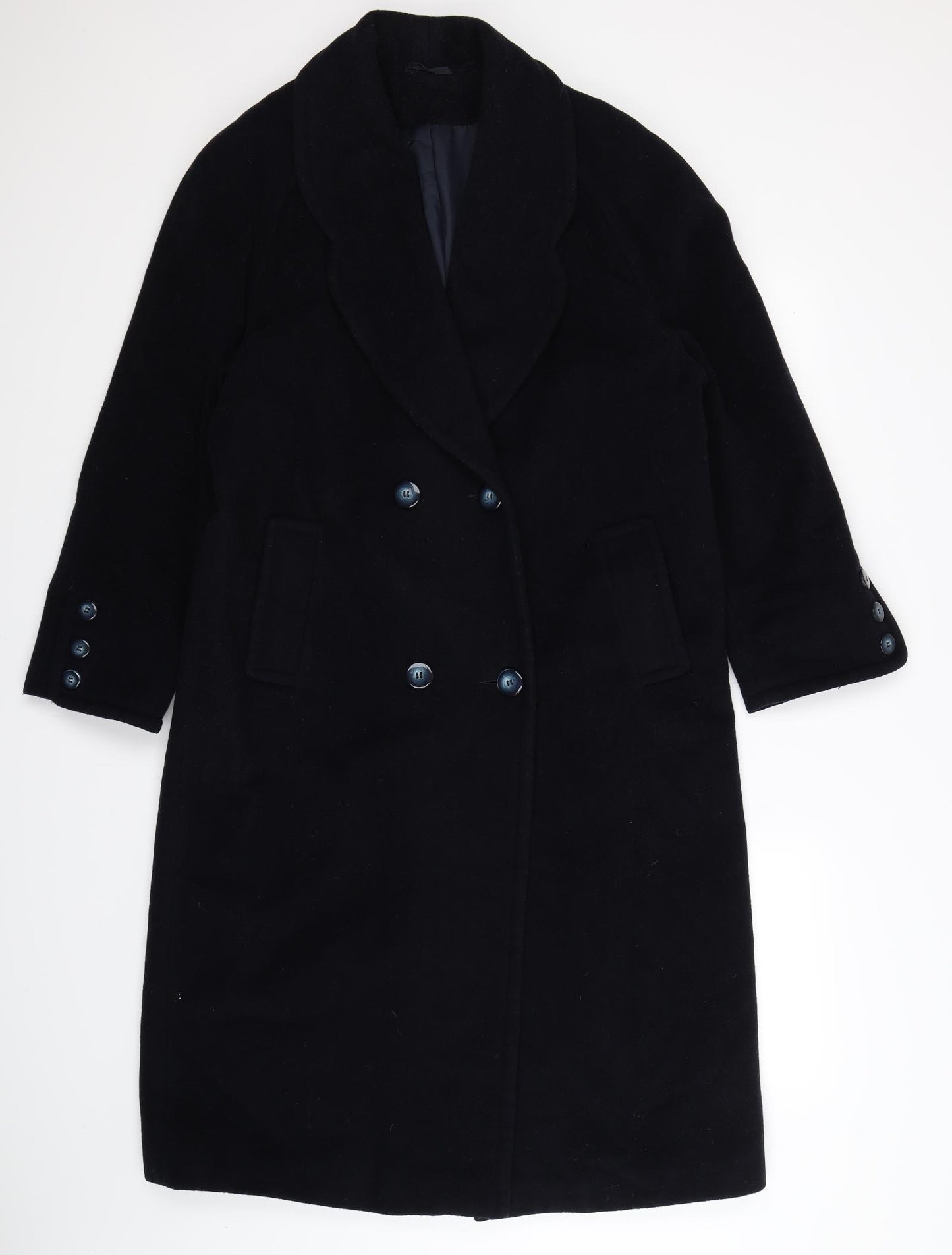 BHS Womens Blue   Overcoat Coat Size 12