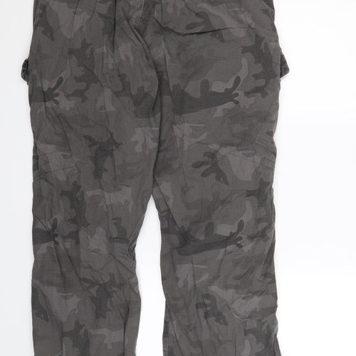 Denim Co Mens Grey Camouflage  Cargo Trousers Size 38 L32 in