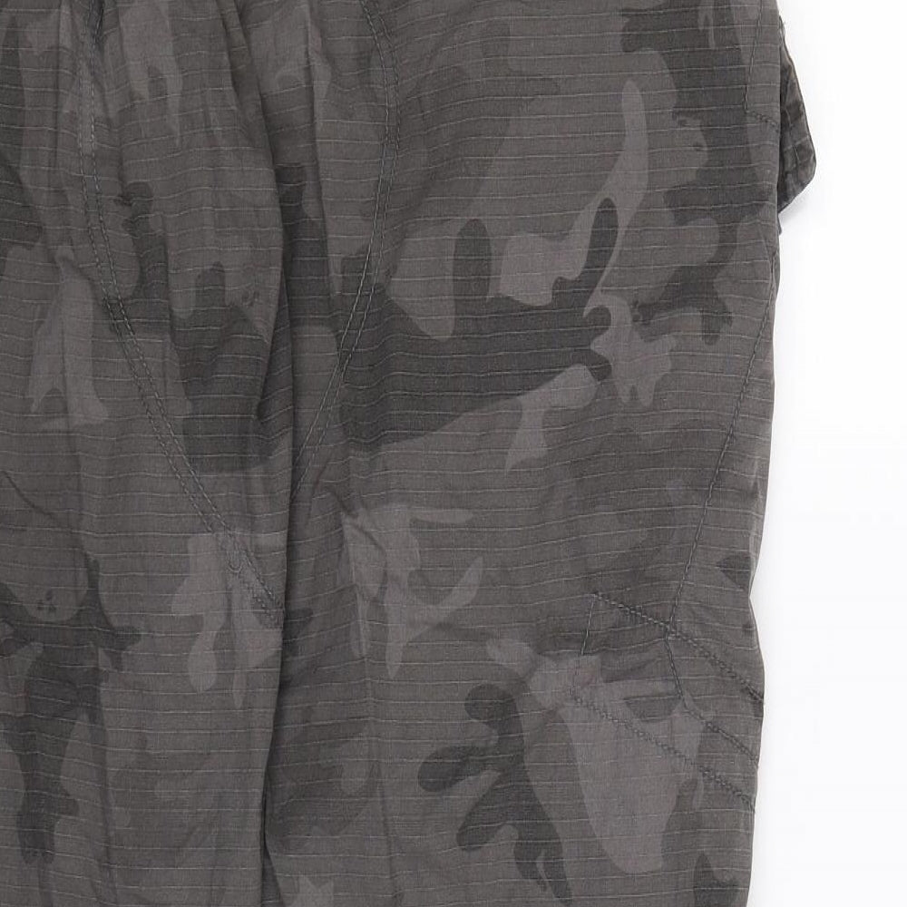 Denim Co Mens Grey Camouflage  Cargo Trousers Size 38 L32 in