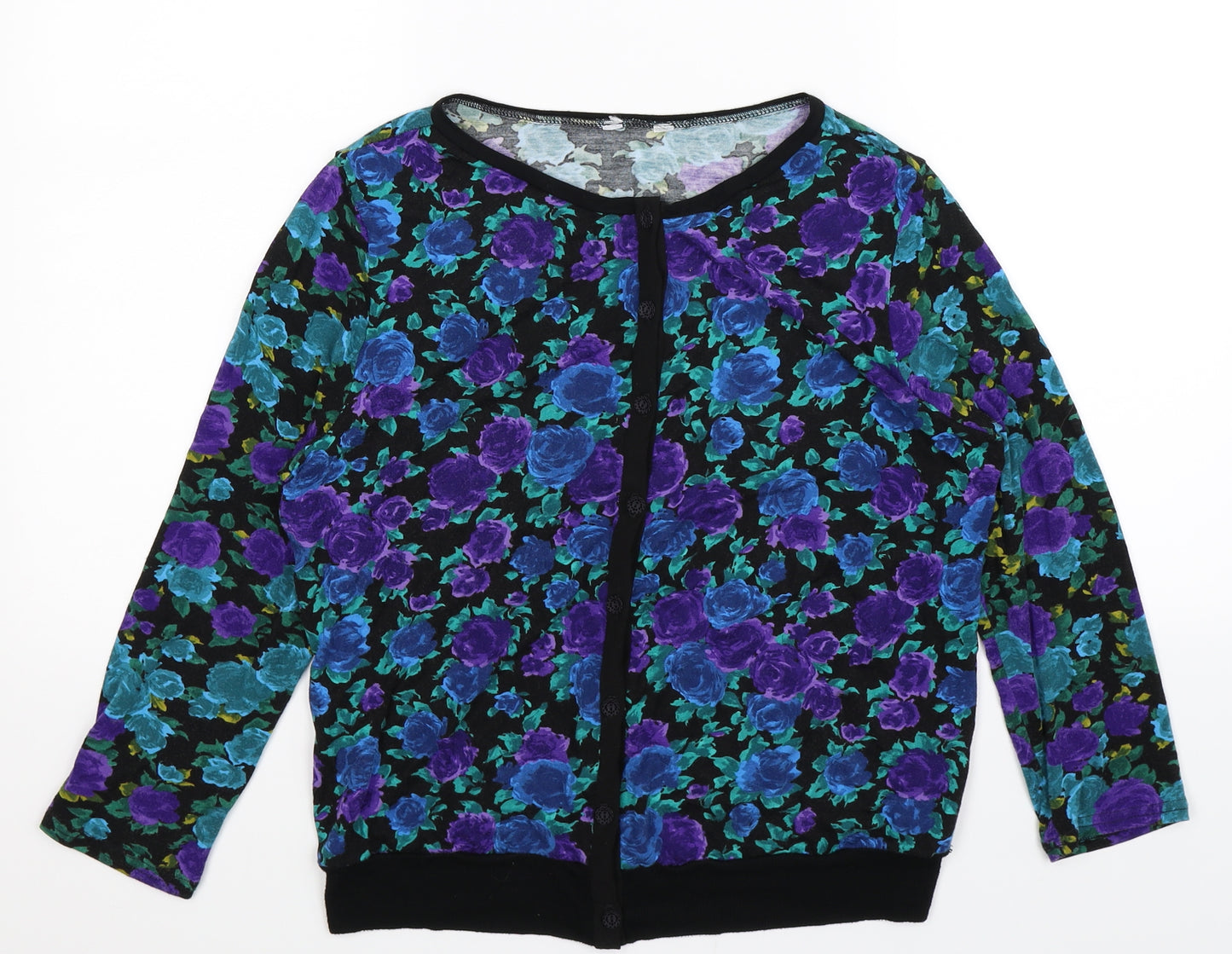 Preworm Womens Multicoloured Floral  Cardigan Jumper Size 14