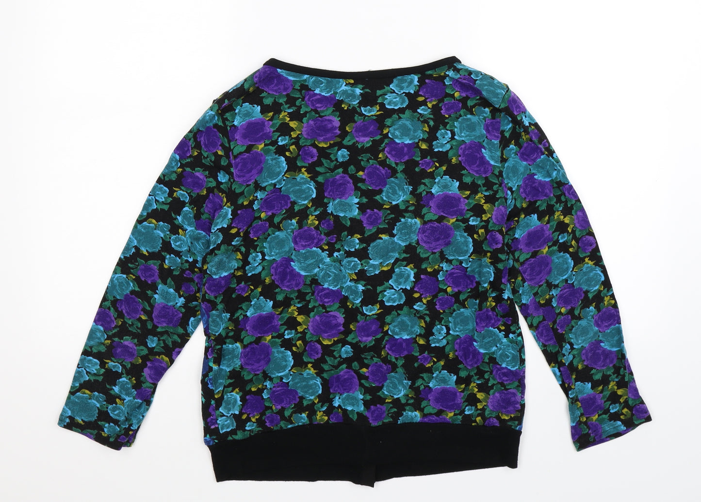 Preworm Womens Multicoloured Floral  Cardigan Jumper Size 14