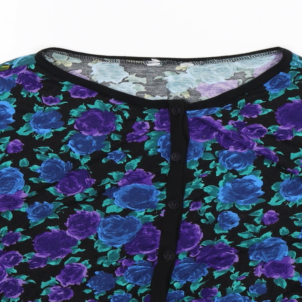 Preworm Womens Multicoloured Floral  Cardigan Jumper Size 14