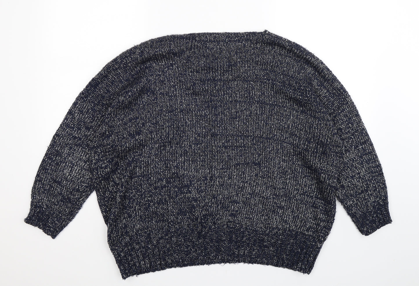 Cerulean Womens Blue  Knit Pullover Jumper Size XL  - Oversized