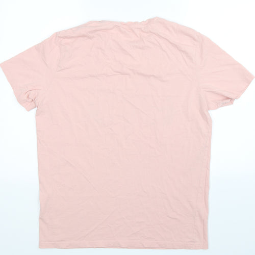 JACK & JONES Mens Pink    T-Shirt Size XL