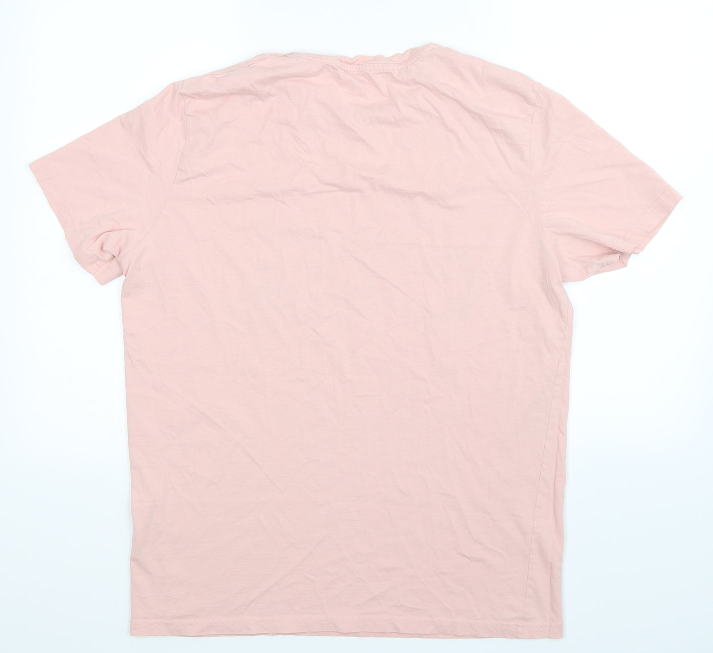 JACK & JONES Mens Pink    T-Shirt Size XL
