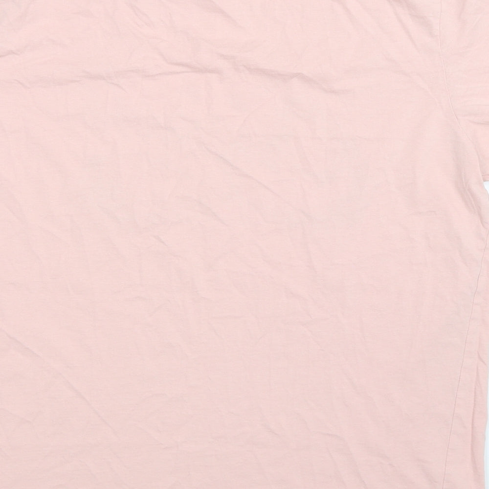 JACK & JONES Mens Pink    T-Shirt Size XL