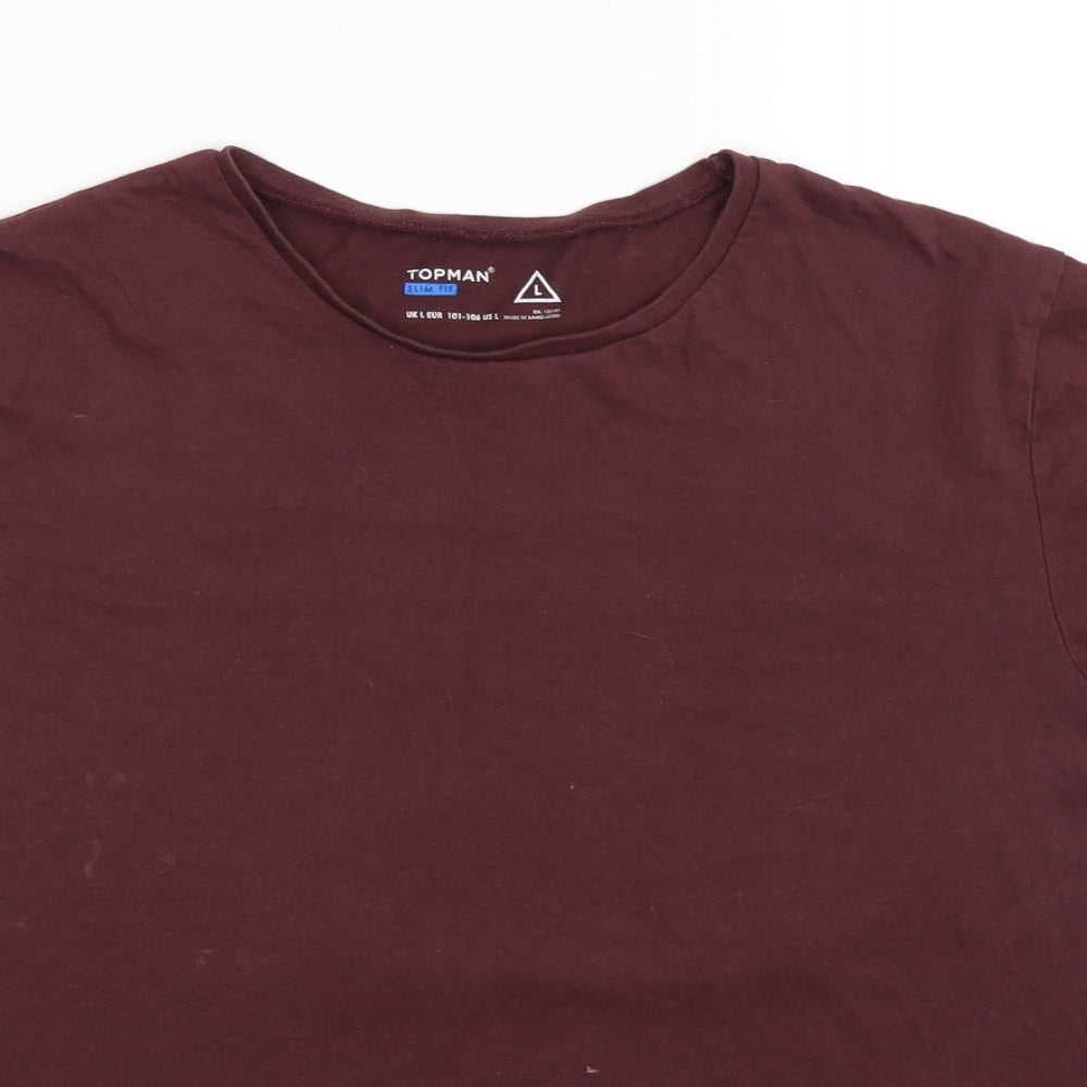 Topman Womens Grey   Basic T-Shirt Size L