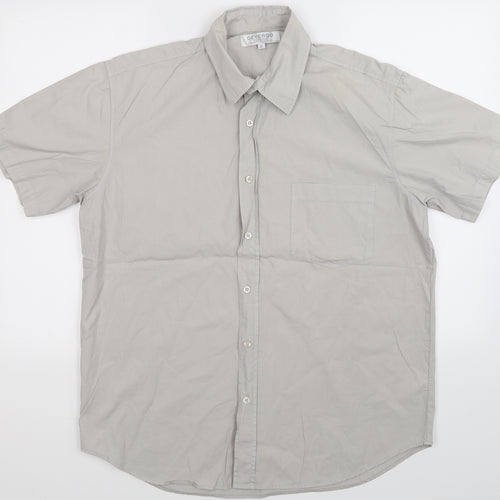 De Vergo Mens Grey    Button-Up Size XL