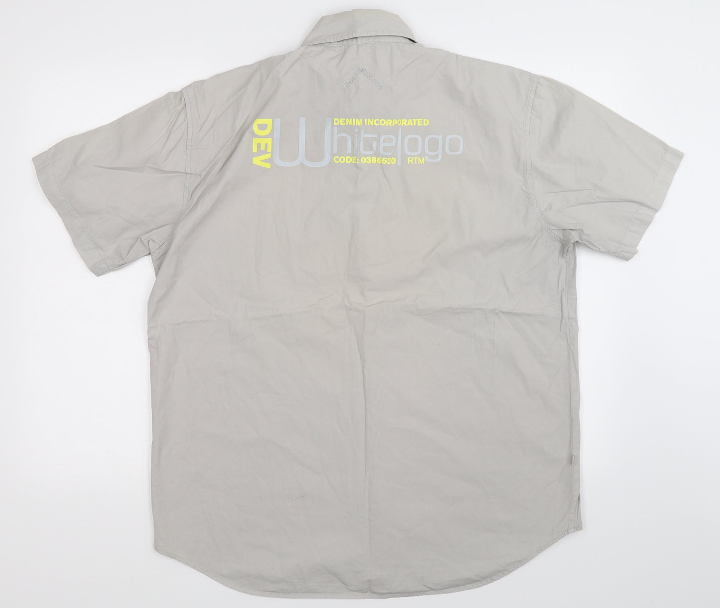 De Vergo Mens Grey    Button-Up Size XL