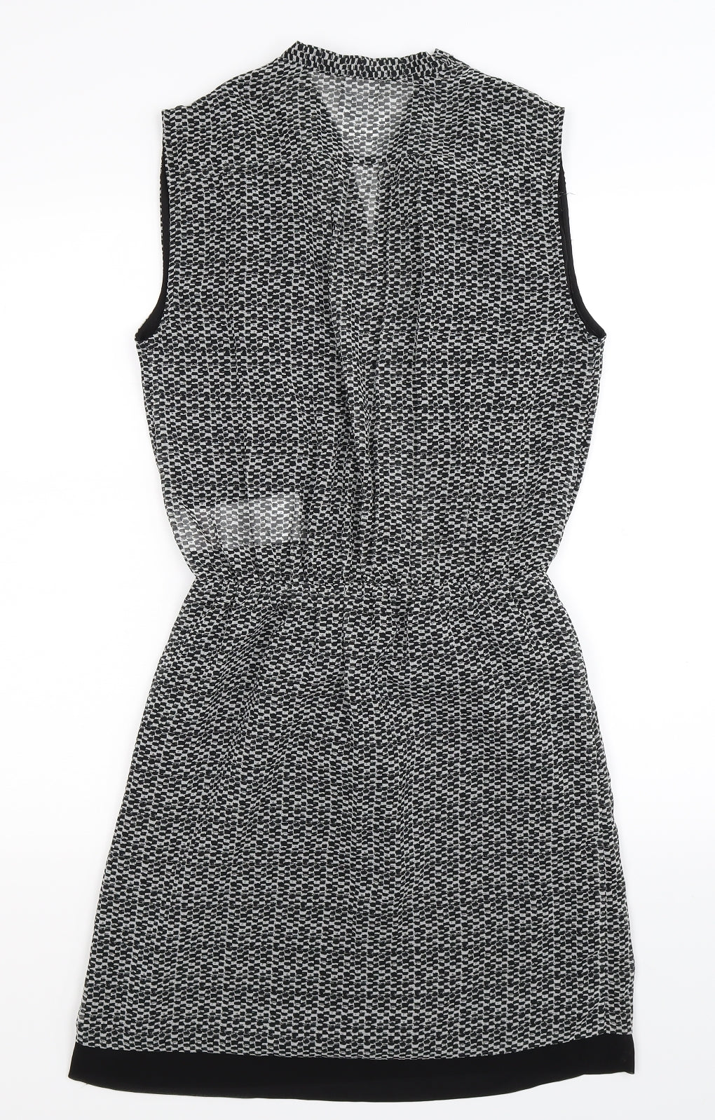 VERO MODA Womens Grey Check  Fit & Flare  Size S