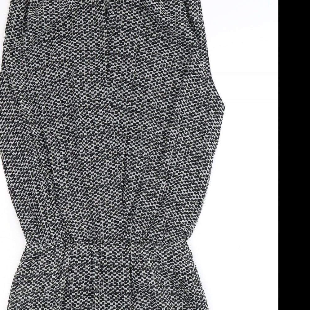 VERO MODA Womens Grey Check  Fit & Flare  Size S
