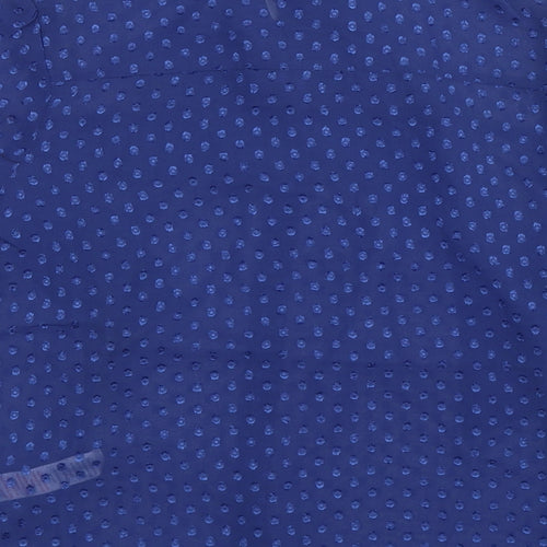Mela Loves London Womens Blue   Basic Button-Up Size 8