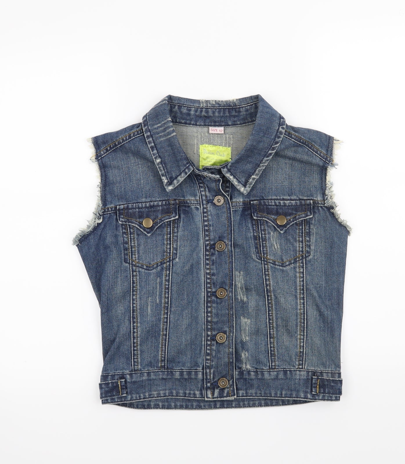Denim Club Womens Blue   Jacket Waistcoat Size 12