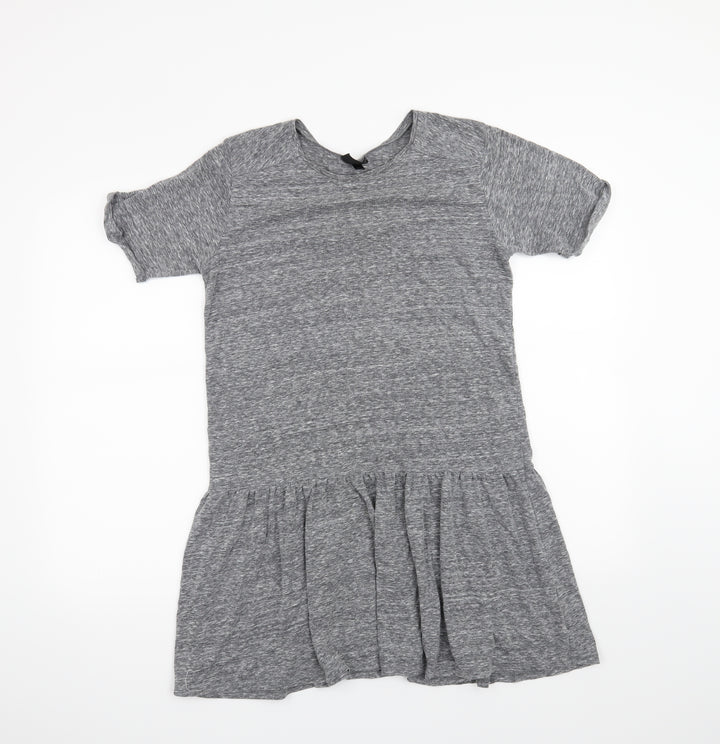 Topshop Womens Grey A-Line Size 8