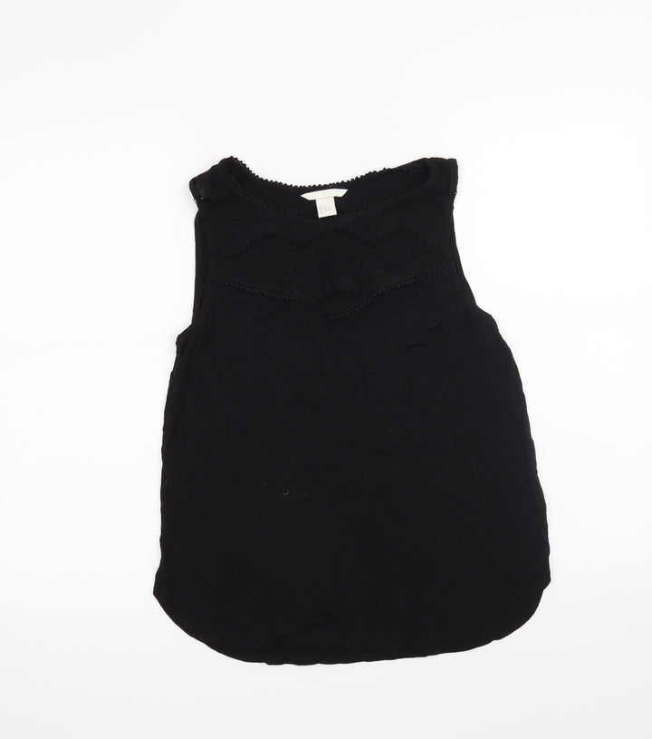 H&M Womens Black   Basic Tank Size M
