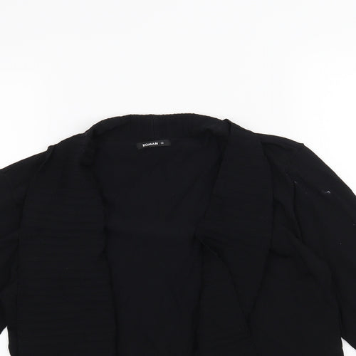 Roman Womens Black   Cardigan Jumper Size 12