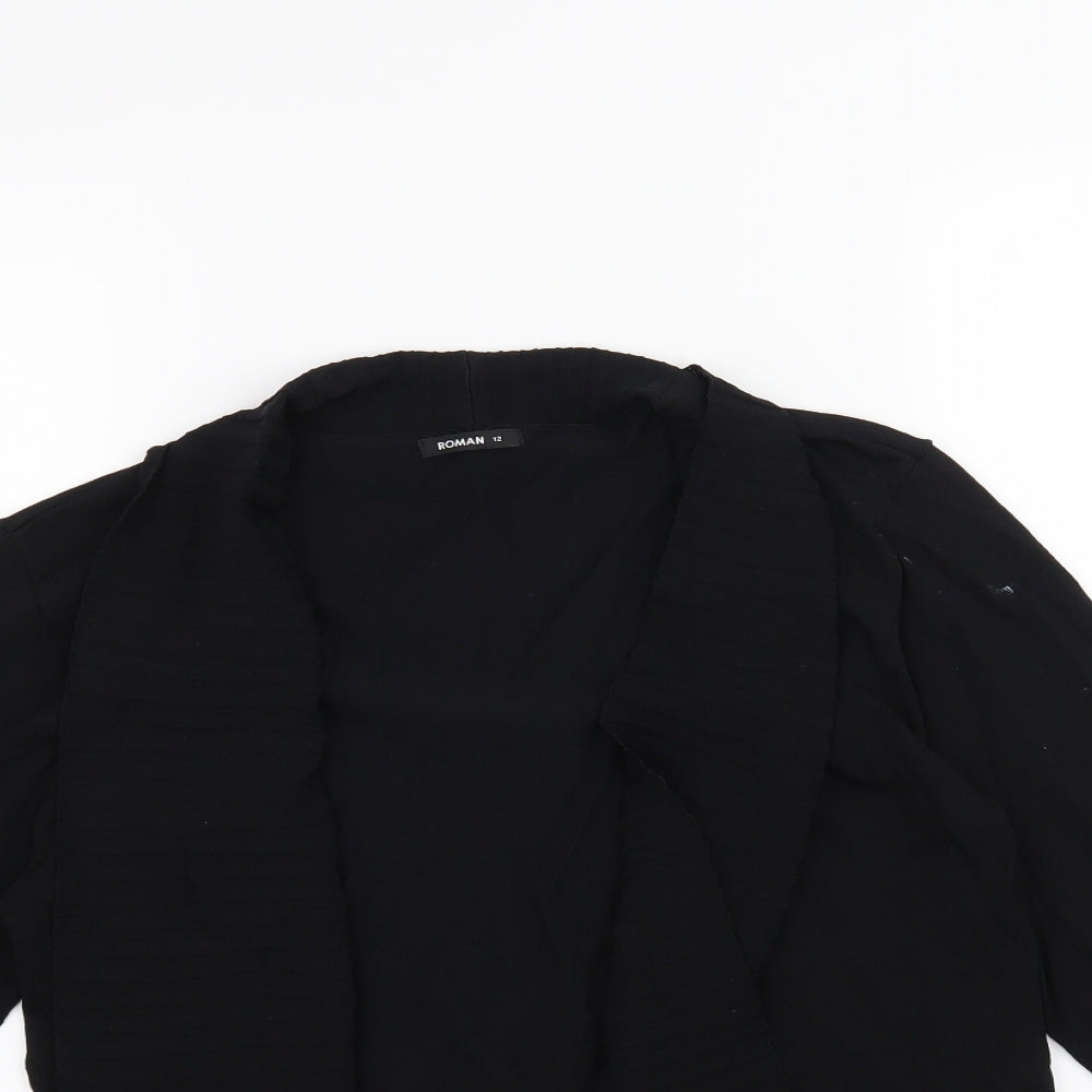 Roman Womens Black   Cardigan Jumper Size 12