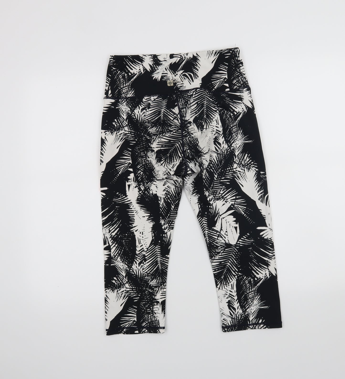super sport Womens Black   Cropped Leggings Size S L17 in