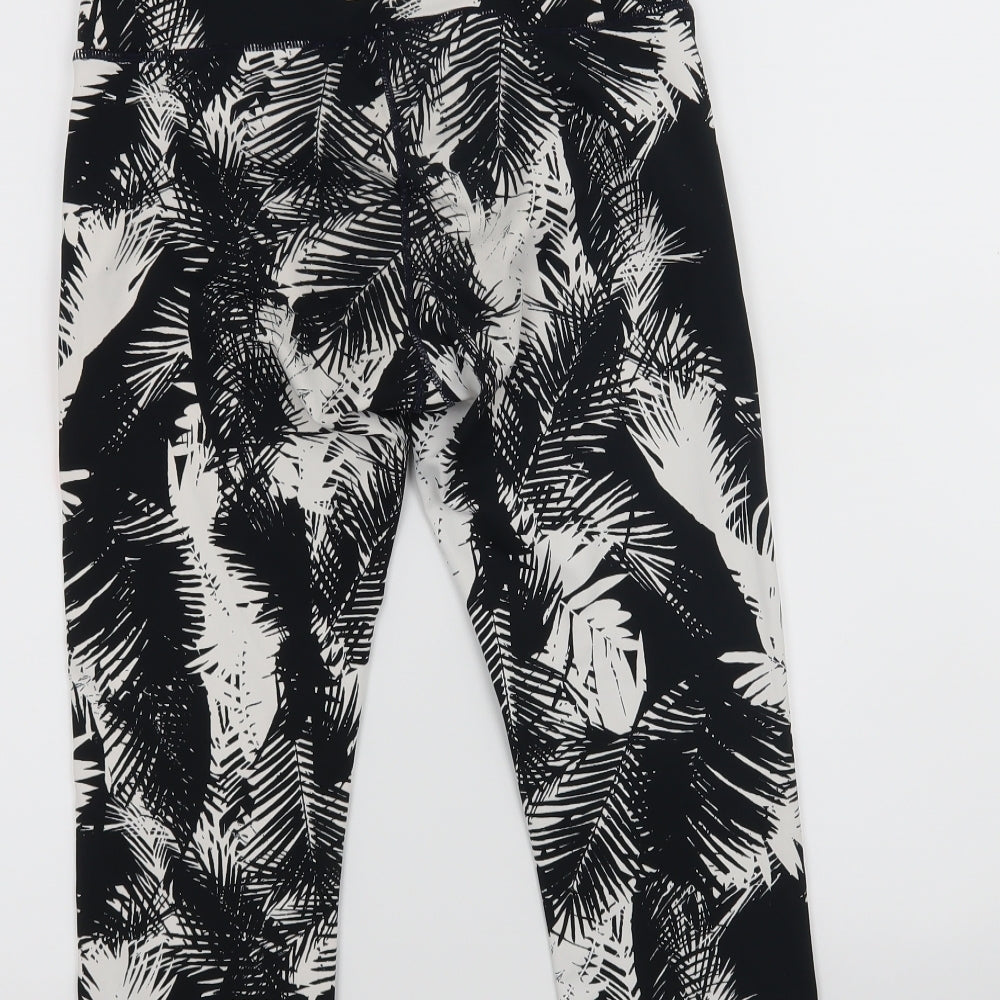 super sport Womens Black   Cropped Leggings Size S L17 in