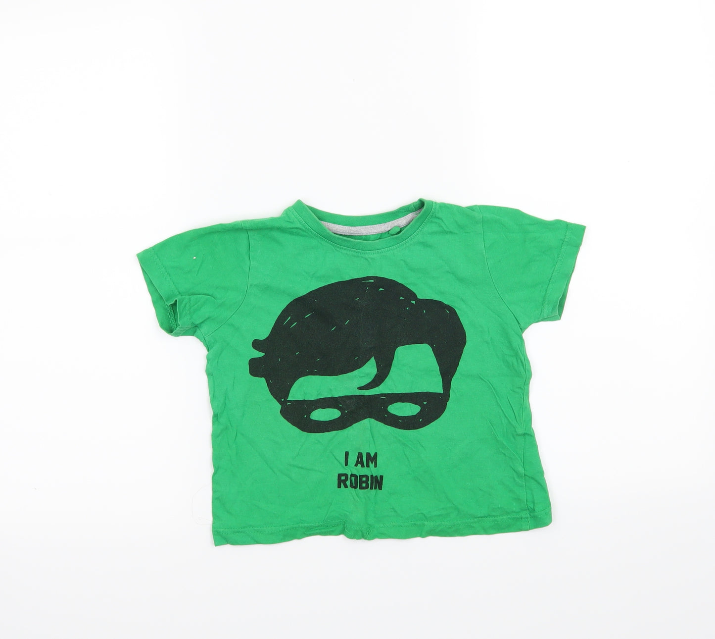 Batman Boys Green   Basic T-Shirt Size 2-3 Years