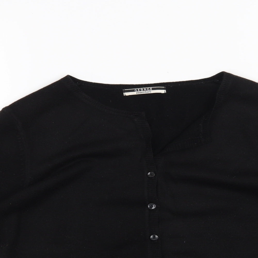 George Womens Black   Cardigan Jumper Size 12
