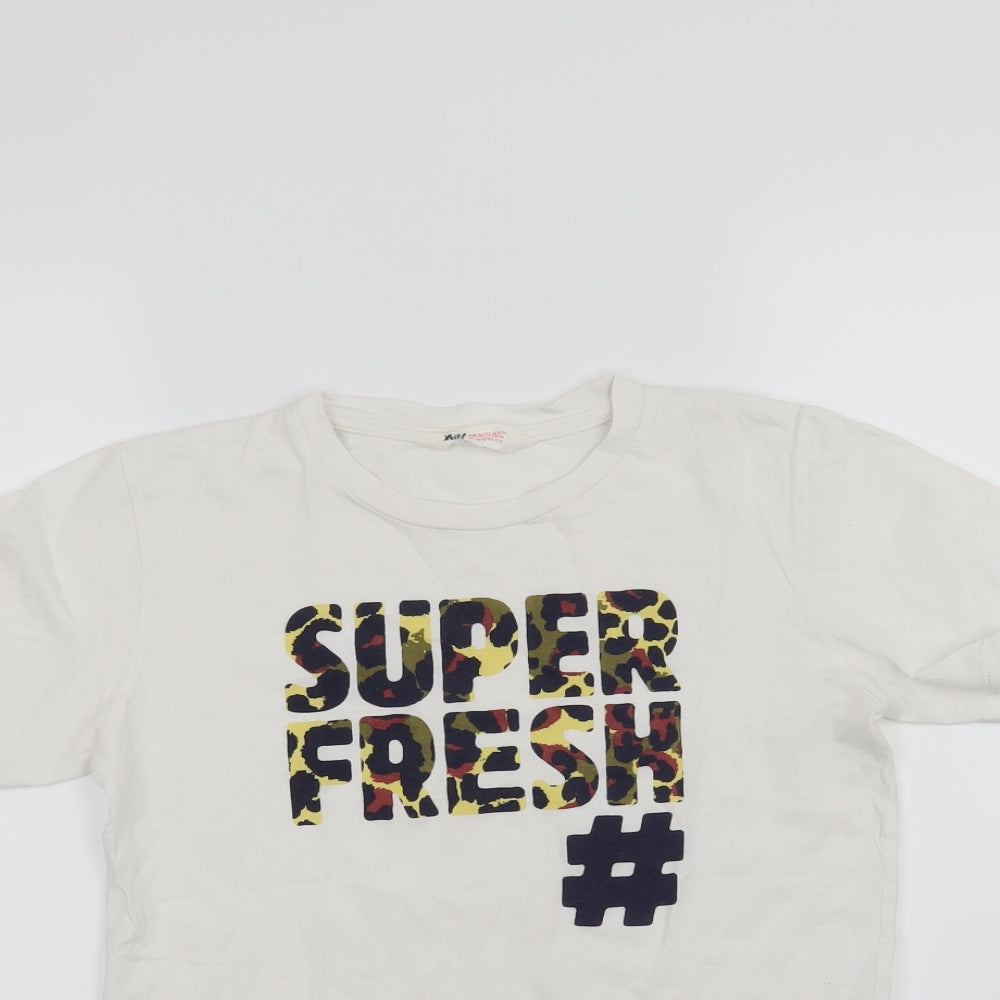 H&M Boys White   Basic T-Shirt Size 11-12 Years
