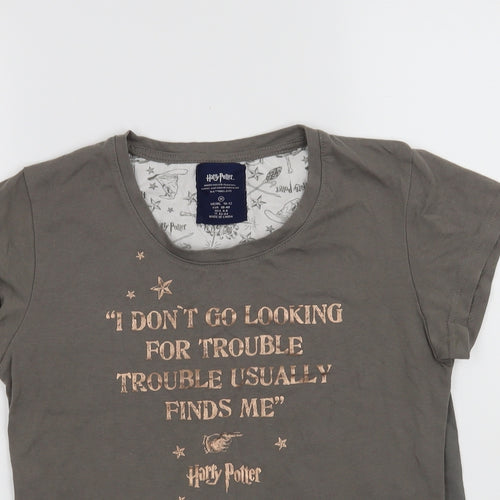 Harry Potter Womens Green   Basic T-Shirt Size 10