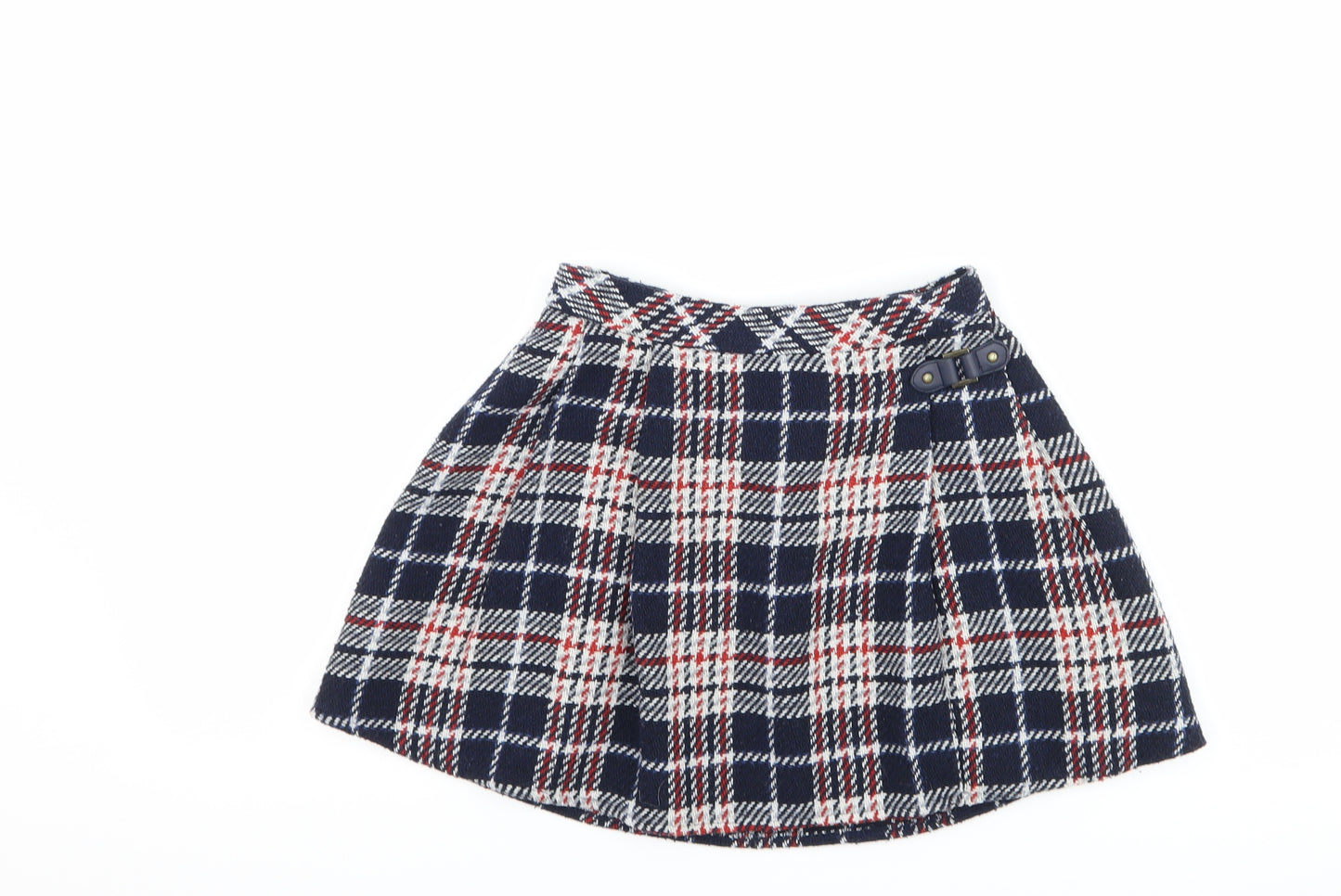 Nutmeg Girls Blue Check  A-Line Skirt Size 5-6 Years