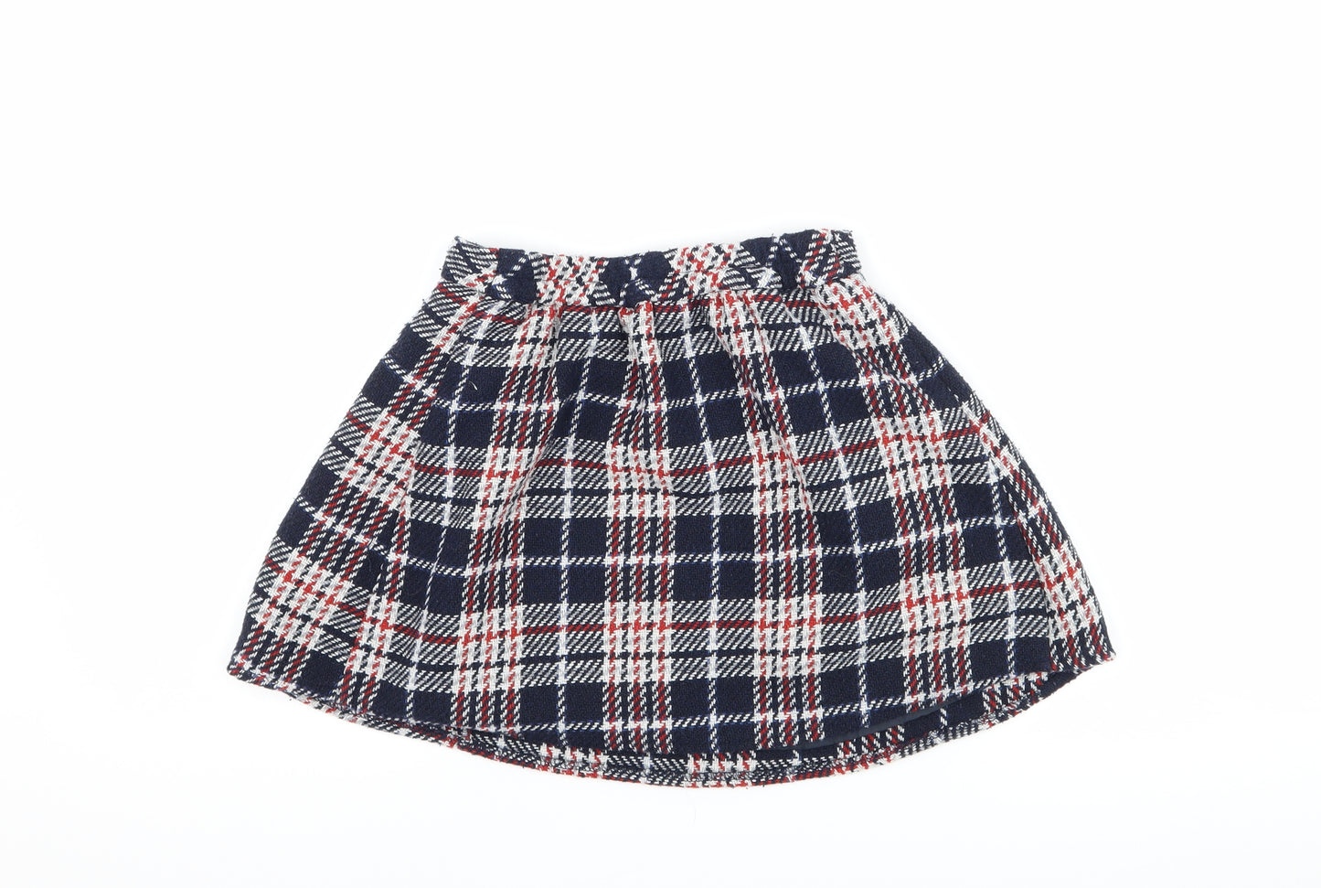 Nutmeg Girls Blue Check  A-Line Skirt Size 5-6 Years