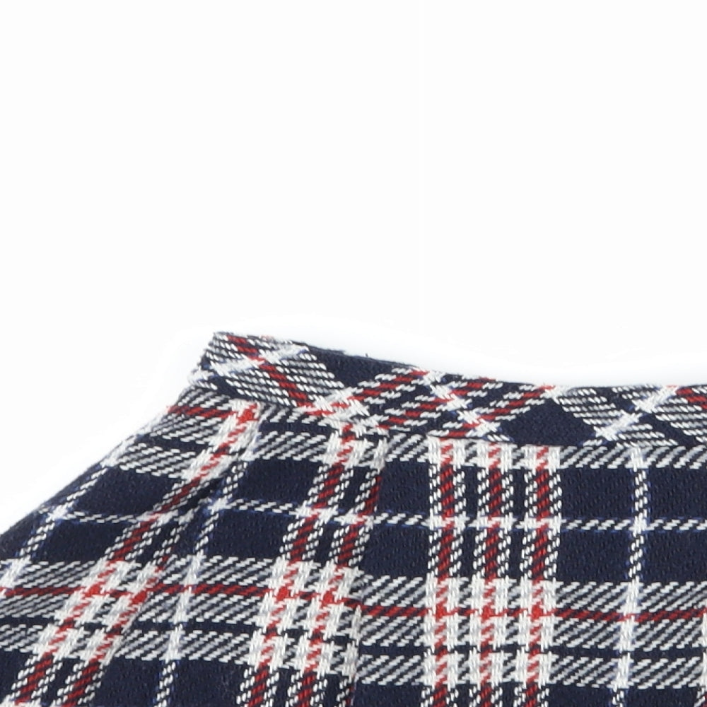 Nutmeg Girls Blue Check  A-Line Skirt Size 5-6 Years