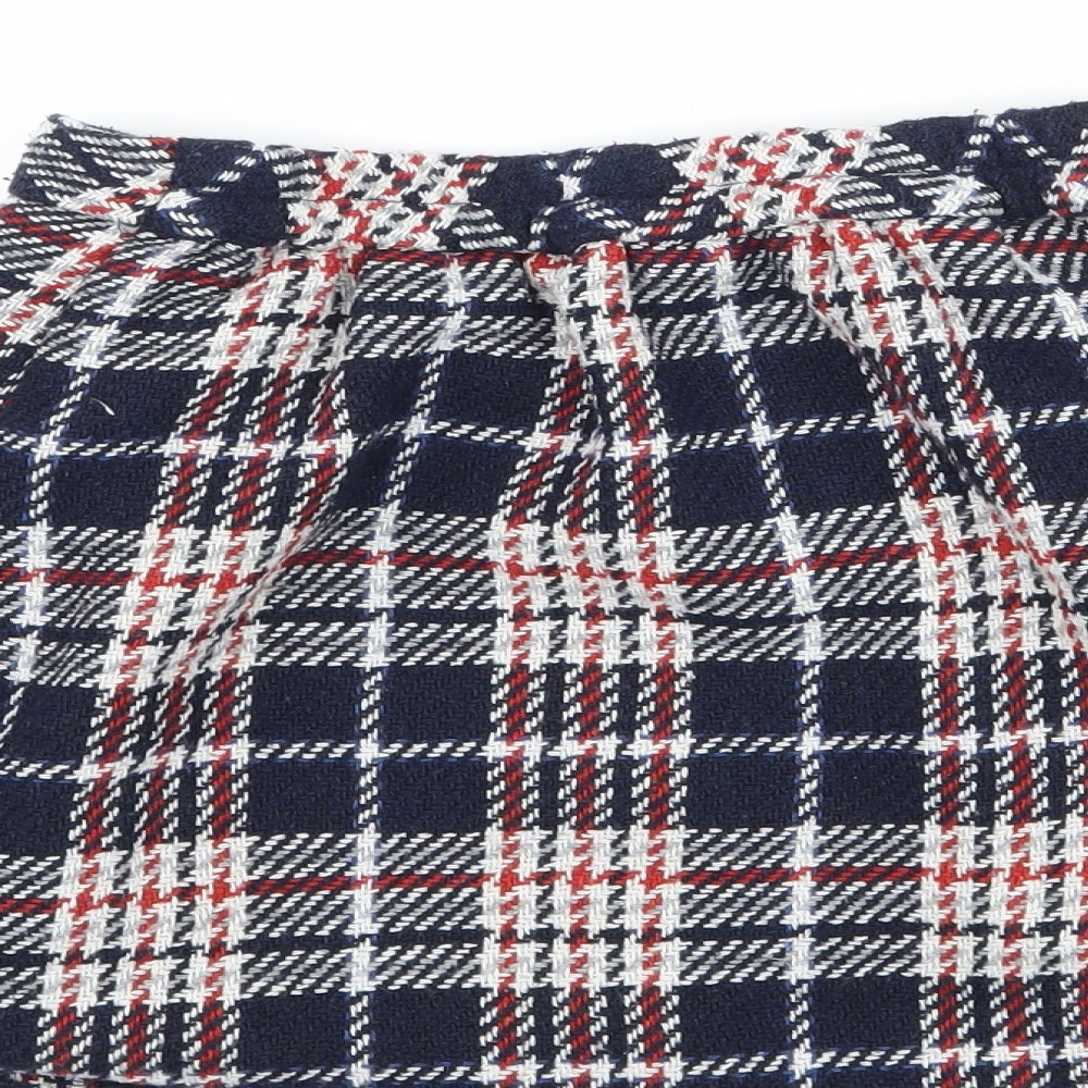 Nutmeg Girls Blue Check  A-Line Skirt Size 5-6 Years
