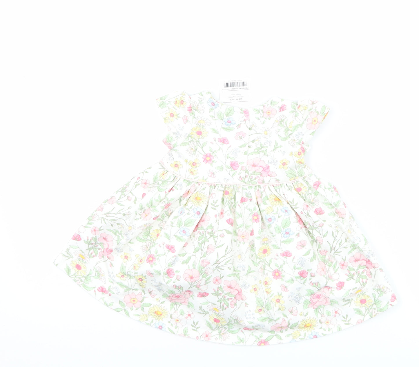NEXT Girls White Floral  A-Line  Size Newborn