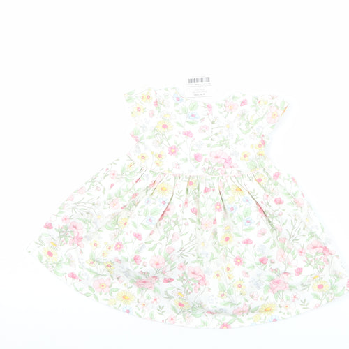 NEXT Girls White Floral  A-Line  Size Newborn