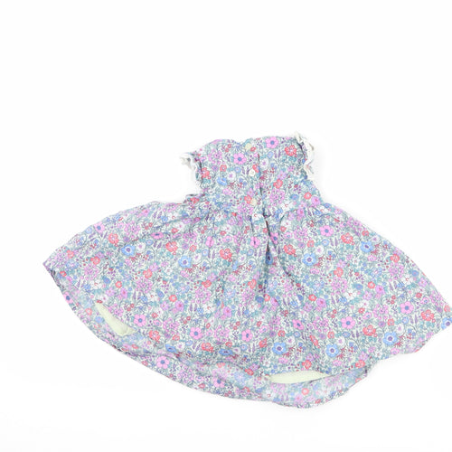 NEXT Girls Blue Floral  A-Line  Size Newborn
