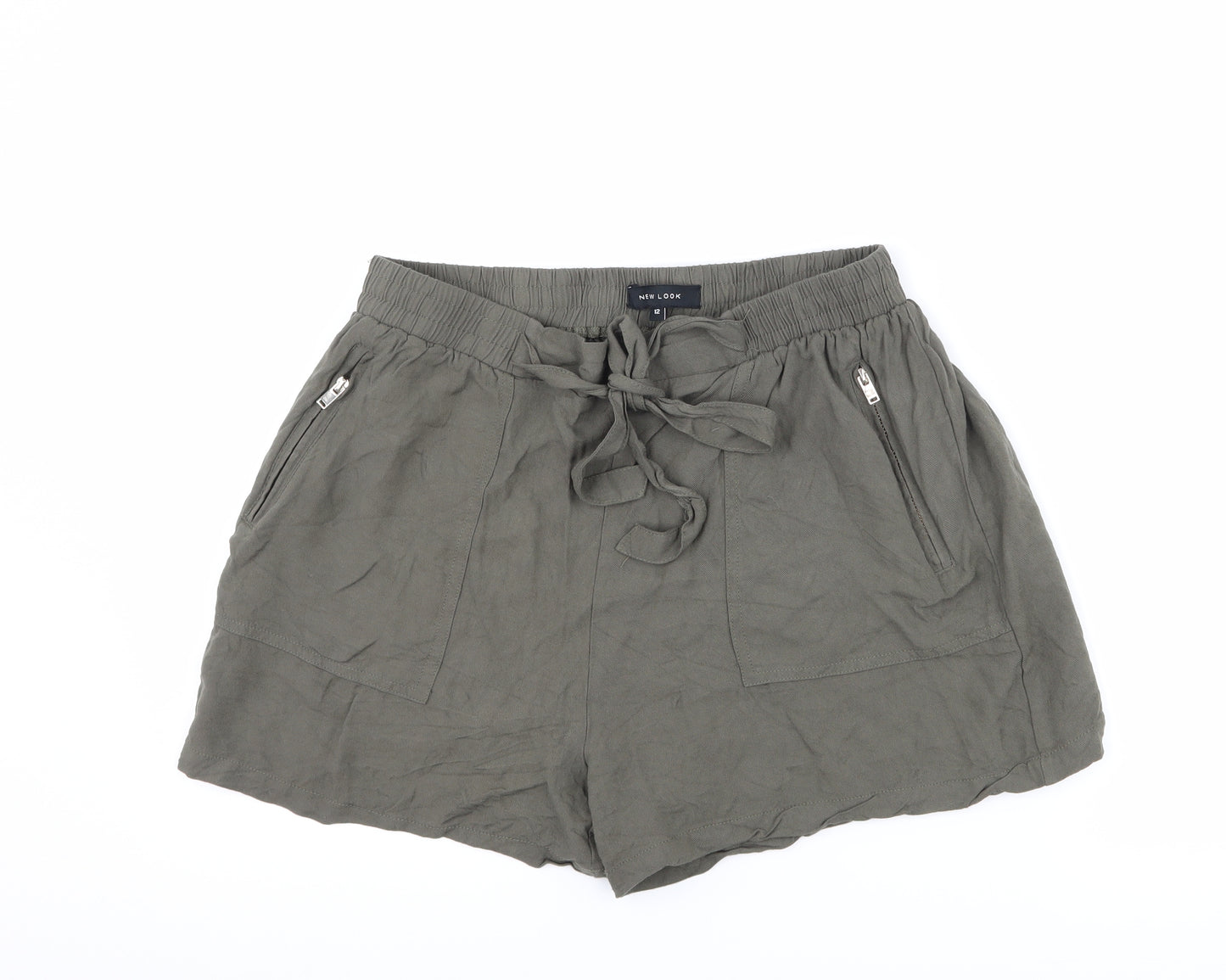 New Look Womens Green   Mom Shorts Size 12