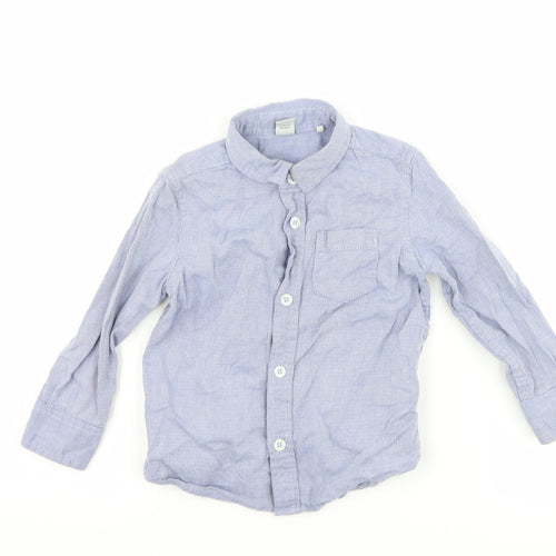 TU Boys Blue Argyle/Diamond  Basic Button-Up Size 12-18 Months