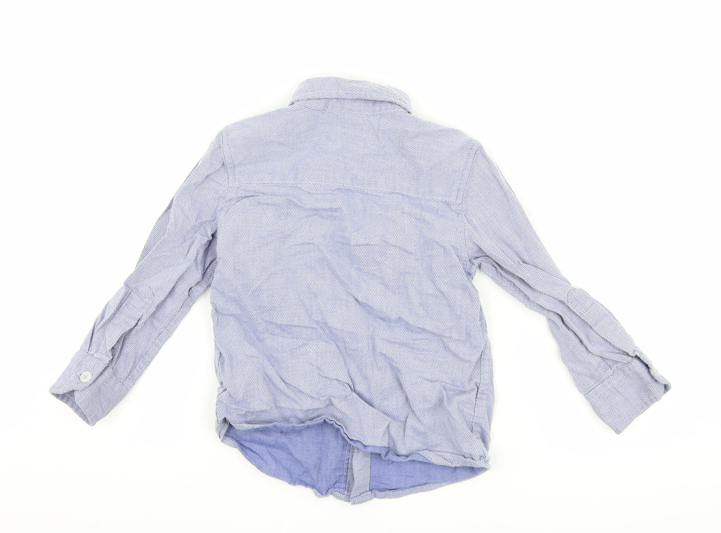 TU Boys Blue Argyle/Diamond  Basic Button-Up Size 12-18 Months